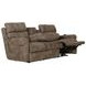 Tranquility Pewter Lay Flat Power Reclining 87" Sofa with Power Lumbar and Heat Massage
