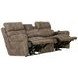 Tranquility Pewter Lay Flat Power Reclining 87" Sofa with Power Lumbar and Heat Massage