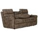 Tranquility Pewter Lay Flat Power Reclining 87" Sofa with Power Lumbar and Heat Massage