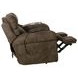 Tranquility Pewter Lay Flat Power Reclining 87" Sofa with Power Lumbar and Heat Massage