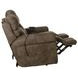 Tranquility Pewter Lay Flat Power Reclining 87" Sofa with Power Lumbar and Heat Massage