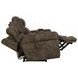 Tranquility Pewter Lay Flat Power Reclining Console 76" Loveseat with Power Lumbar and Heat Massage