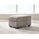 Loreo Beige Upholstered Rectangular Ottoman
