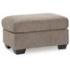 Loreo Beige Upholstered Rectangular Ottoman