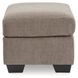 Loreo Beige Upholstered Rectangular Ottoman