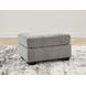 Loreo Gray Upholstered Rectangular Ottoman