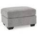 Loreo Gray Upholstered Rectangular Ottoman
