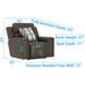Arezzo Chocolate Zero Gravity Lay Flat Power Recliner with Power Headrest