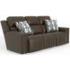 Arezzo Chocolate Power Headrest Power Reclining Living Room Set