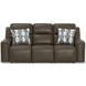 Arezzo Chocolate Power Headrest Power Reclining Living Room Set
