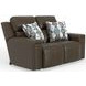 Arezzo Chocolate Zero Gravity Power Reclining Loveseat with Power Headrest