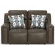 Arezzo Chocolate Zero Gravity Power Reclining Loveseat with Power Headrest