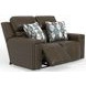 Arezzo Chocolate Zero Gravity Power Reclining Loveseat with Power Headrest