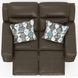Arezzo Chocolate Zero Gravity Power Reclining Loveseat with Power Headrest