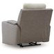Point Clear Sisal Power Recliner with USB Charging and Lumbar Support