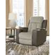 Point Clear Sisal Power Recliner with USB Charging and Lumbar Support