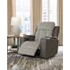 Point Clear Sisal Power Recliner with USB Charging and Lumbar Support