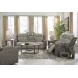 Point Clear Sisal Power Recliner with USB Charging and Lumbar Support
