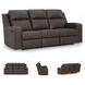 Lavenhorne Granite Reclining Sofa with Drop Down Table