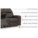 Lavenhorne Granite Reclining Console Loveseat