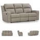 Lavenhorne Pebble Reclining Sofa with Drop Down Table