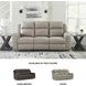 Lavenhorne Pebble Reclining Sofa with Drop Down Table