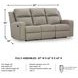 Lavenhorne Pebble Reclining Sofa with Drop Down Table
