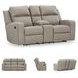 Lavenhorne Pebble Reclining Console Loveseat