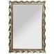 Pie Silver Leaf Rectangular Crust Floor Mirror