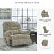 Movie Man Taupe Zero Wall Recliner