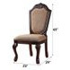 Chateau De Ville Brown Upholstered Side Chair Set of 2