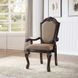 Chateau De Ville Brown Upholstered Arm Chair Set of 2