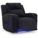 Broad Cove Black Zero Gravity Power Recliner with USB Charging and LED