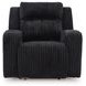 Broad Cove Black Zero Gravity Power Recliner with USB Charging and LED