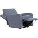Lullaby Denim Auto Glide Power Recliner with Power Headrest and USB Charging