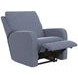 Lullaby Denim Auto Glide Power Recliner with Power Headrest and USB Charging