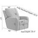 Lullaby Denim Auto Glide Power Recliner with Power Headrest and USB Charging