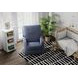 Lullaby Denim Auto Glide Power Recliner with Power Headrest and USB Charging