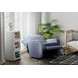 Lullaby Denim Auto Glide Power Recliner with Power Headrest and USB Charging