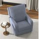 Lullaby Denim Auto Glide Power Recliner with Power Headrest and USB Charging