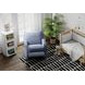Lullaby Denim Auto Glide Power Recliner with Power Headrest and USB Charging