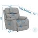 Dreamtime Haze Performance Fabric Zero Gravity Power Recliner with USB Charging