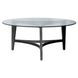 Capri Espresso Round Glass Top Occasional Table Set