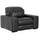 Ferrara Black Leather Zero Gravity Power Recliner with Power Headrest and USB Charging