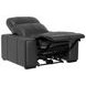 Ferrara Black Leather Zero Gravity Power Recliner with Power Headrest and USB Charging