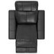 Ferrara Black Leather Zero Gravity Power Recliner with Power Headrest and USB Charging