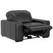 Ferrara Black Leather Zero Gravity Power Recliner with Power Headrest and USB Charging