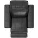 Ferrara Black Leather Zero Gravity Power Recliner with Power Headrest and USB Charging