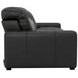 Ferrara Black Leather 93" Zero Gravity Power Reclining Sofa with Power Headrest and USB Charging