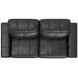 Ferrara Black Leather 93" Zero Gravity Power Reclining Sofa with Power Headrest and USB Charging